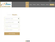 Tablet Screenshot of hotelrainbowinternational.com